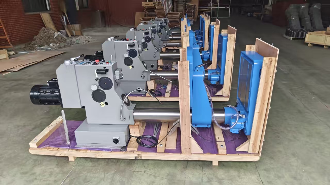 YONGFA machines positioned on packing bases